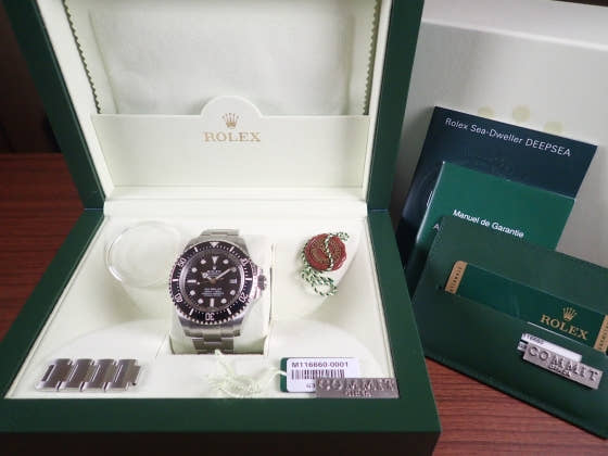 ロレックス ディープシー Ref.116660 ブラック文字盤 中古 deepsea