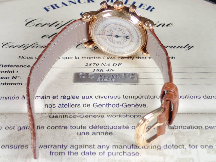 フランクミュラー ダブルフェイス Ref.2870NADF ホワイトローマン文字盤 中古 df