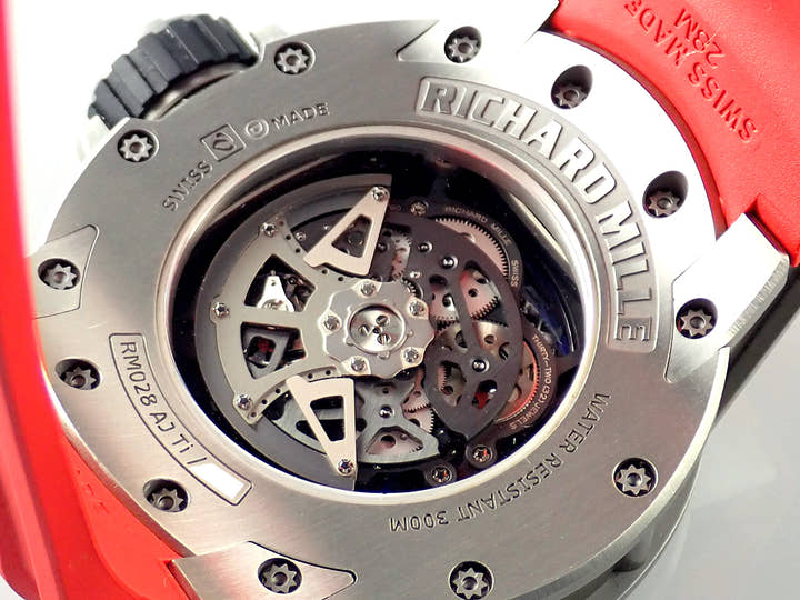 リシャールミル オートマティック Ref.RM028 スケルトン文字盤 中古 9S3V513C
