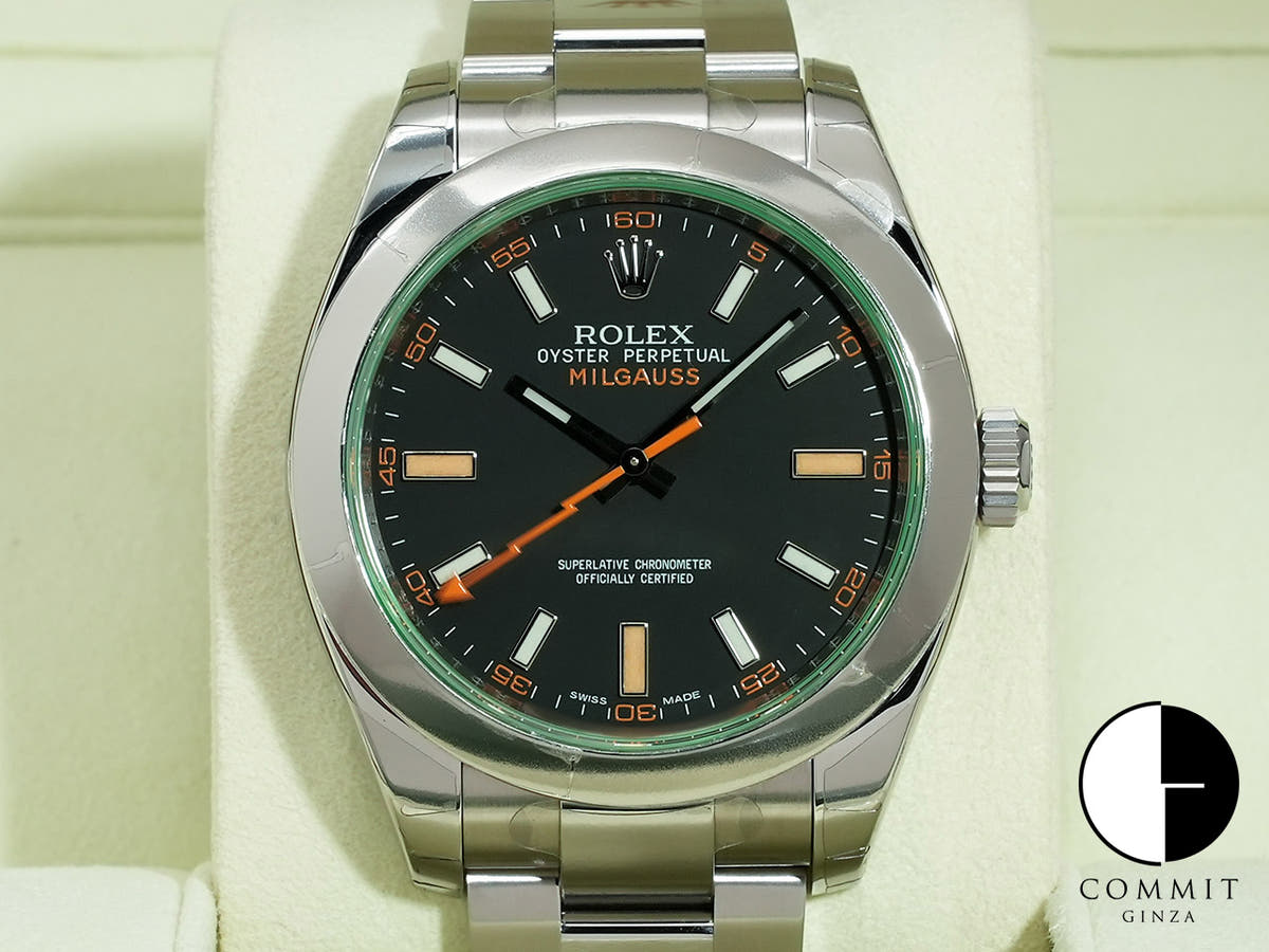ロレックス ミルガウス Ref.116400GV ブラック文字盤 未使用 dyzvb2j4