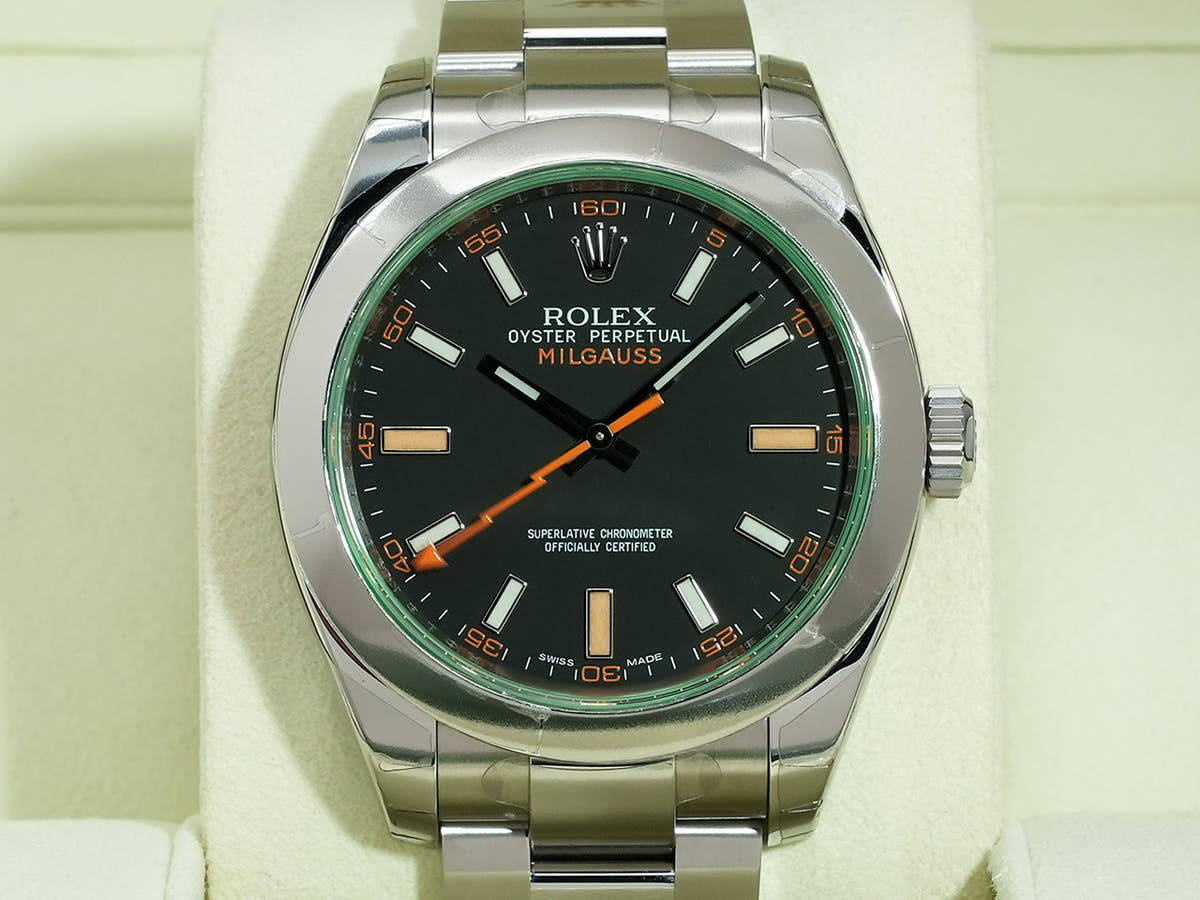 ロレックス ミルガウス Ref.116400GV ブラック文字盤 未使用 dyzvb2j4