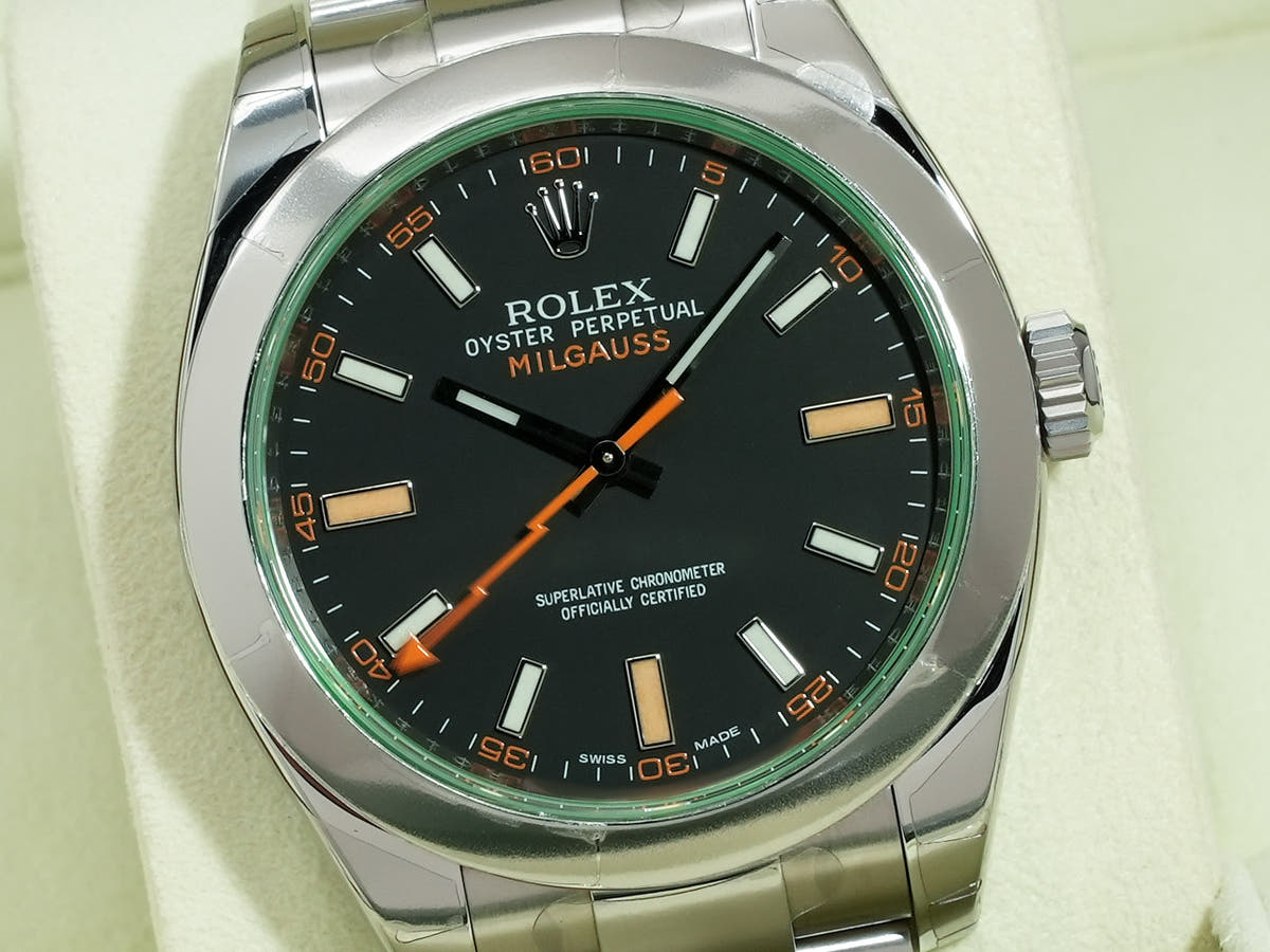 ロレックス ミルガウス Ref.116400GV ブラック文字盤 未使用 dyzvb2j4