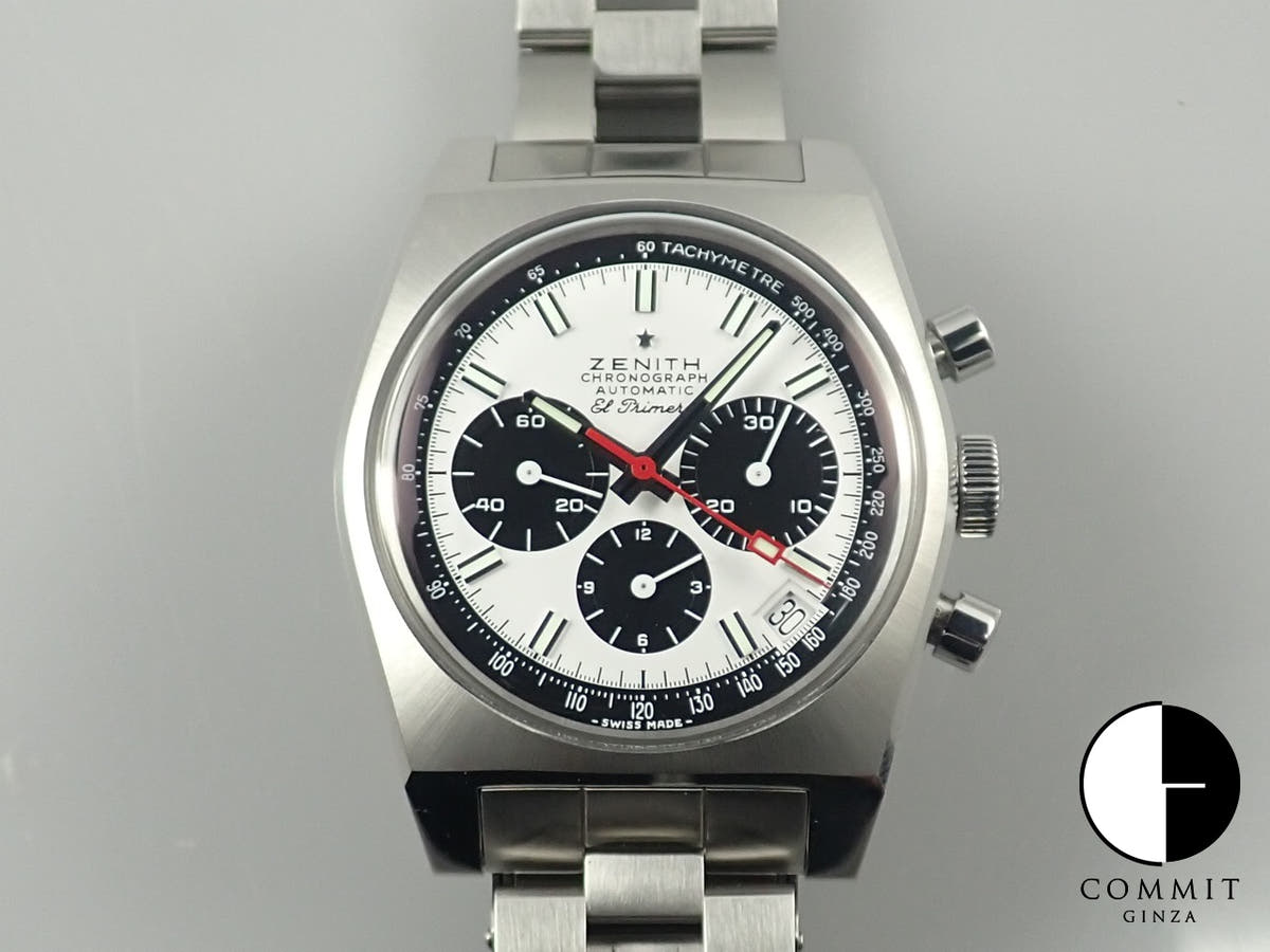 ゼニス エルプリメロ A384 クロノマスター Ref.03.A384.400/21.M384 ホワイト文字盤 中古 9Y0FLCML