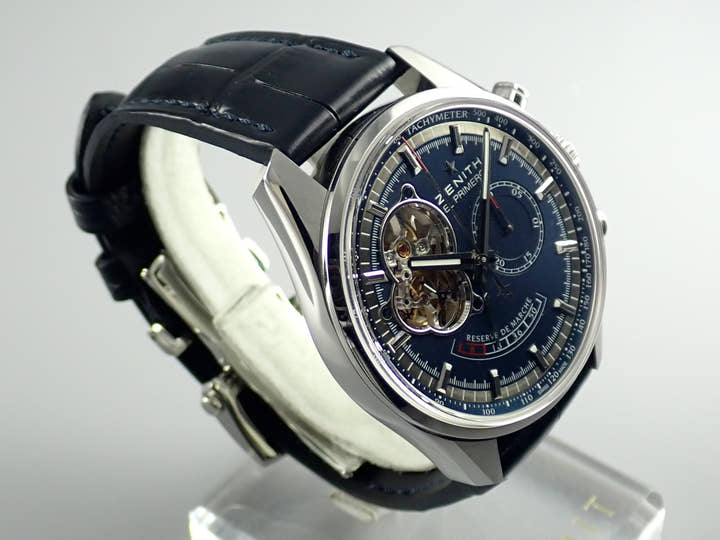 ゼニス エルプリメロ Ref.03.2085.4021/51.C700 ブルー文字盤 中古 elprimero