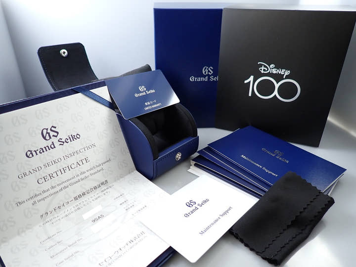 グランドセイコー ディズニー 100 リミテッドエディション Ref.SLGH025 グリーン文字盤 未使用 A6J1LRSF