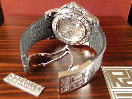 ロジェデュブイ エクスカリバー Ref.EX457799.71R ブラック文字盤 中古 excalibur