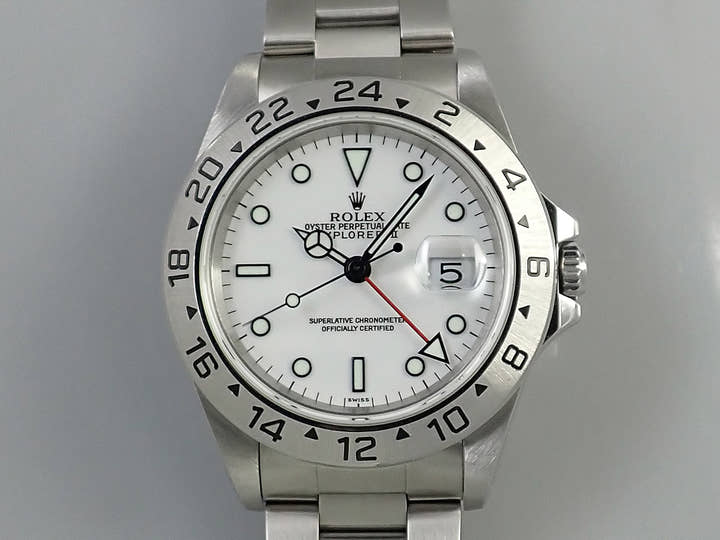 ロレックス エクスプローラーII Ref.16570 ステンレススチール ホワイト文字盤