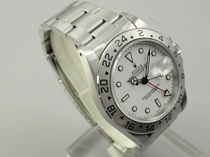 ロレックス エクスプローラーII Ref.16570 ステンレススチール ホワイト文字盤