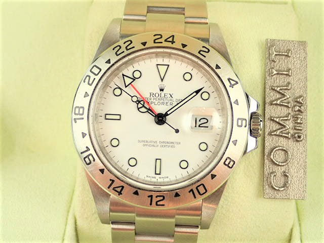 ロレックス エクスプローラーII Ref.16570 ホワイト文字盤 中古 explorer-101