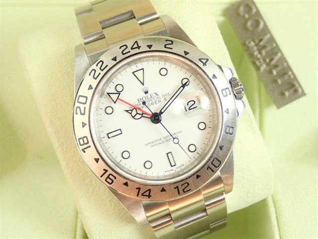 ロレックス エクスプローラーII Ref.16570 ホワイト文字盤 中古 explorer-101