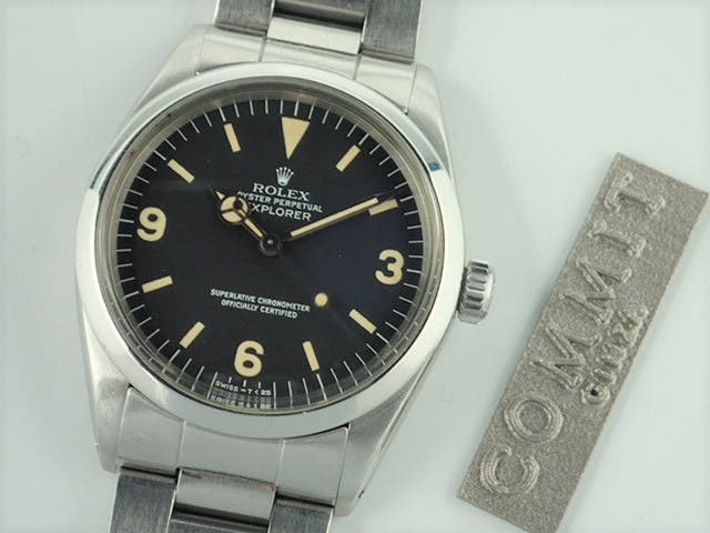 ロレックス エクスプローラーI Ref.1016 ブラック文字盤 中古 explorer-106