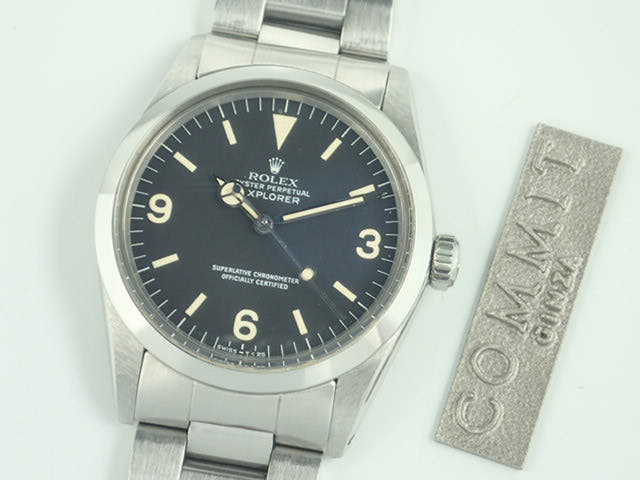 ロレックス エクスプローラーI Ref.1016 ブラック文字盤 中古 explorer-109
