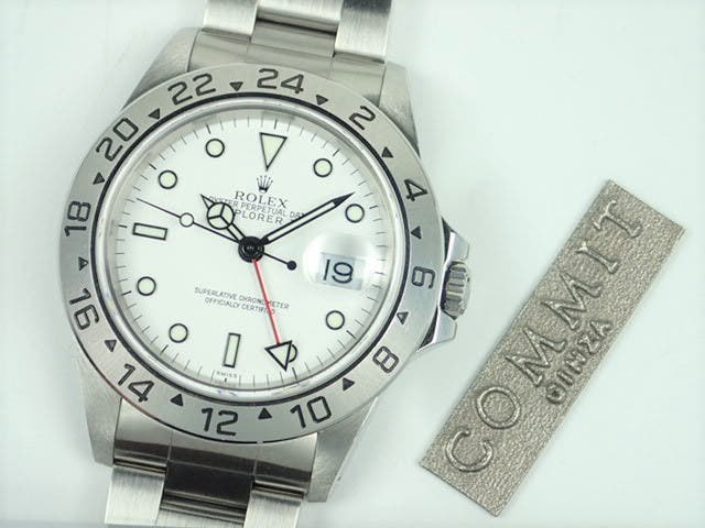 ロレックス エクスプローラーII Ref.16570 ホワイト文字盤 中古 explorer-114