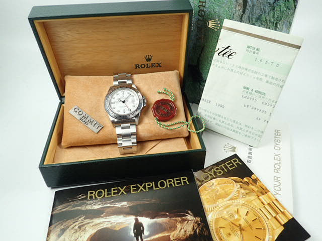 ロレックス エクスプローラーII Ref.16570 ホワイト文字盤 中古 explorer-114