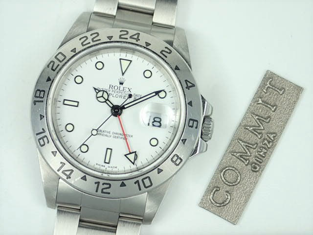 ロレックス エクスプローラーII Ref.16570 ホワイト文字盤 中古 explorer-115