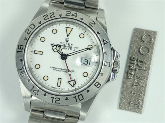 ロレックス エクスプローラーII Ref.16570 ホワイト文字盤 中古 explorer-118
