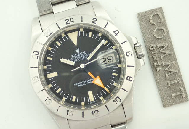 ロレックス エクスプローラーII Ref.1655 ブラック文字盤 中古 explorer-122