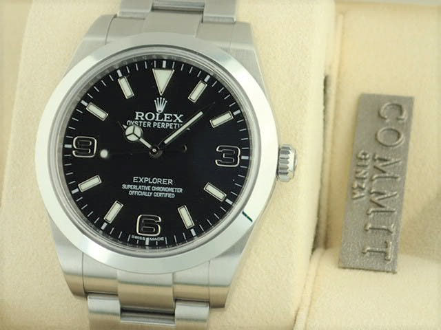 ロレックス エクスプローラー Ref.214270 ブラック文字盤 中古 explorer-124