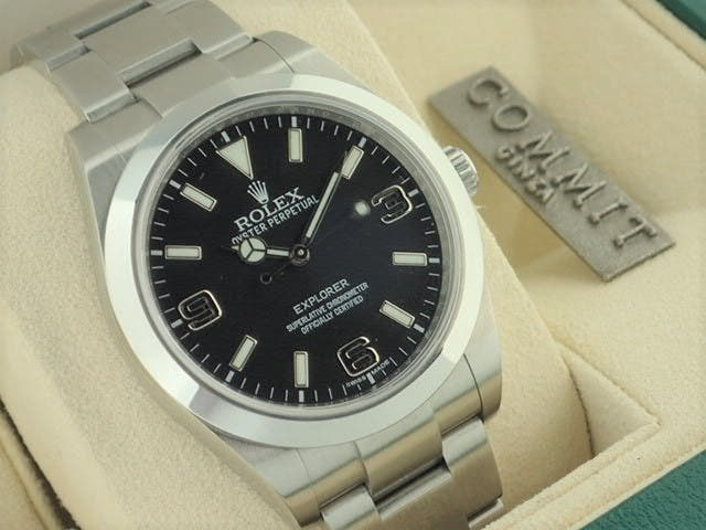 ロレックス エクスプローラー Ref.214270 ブラック文字盤 中古 explorer-124