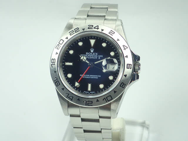 ロレックス エクスプローラーII Ref.16550 ブラック文字盤 中古 explorer-128