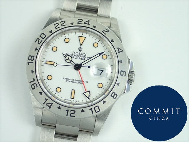 ロレックス エクスプローラーII Ref.16570 ホワイト文字盤 中古 explorer-133