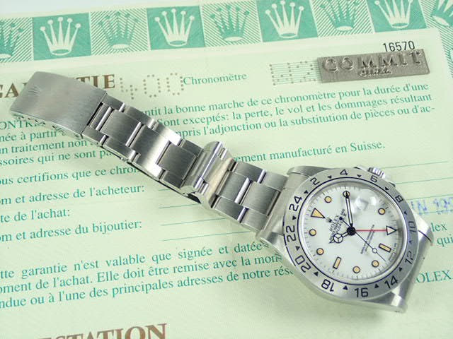 ロレックス エクスプローラーII Ref.16570 ホワイト文字盤 中古 explorer-133