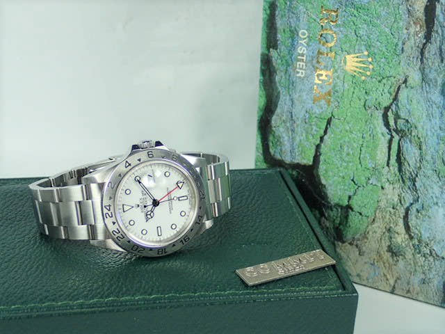 ロレックス エクスプローラーII Ref.16570 ホワイト文字盤 中古 explorer-135