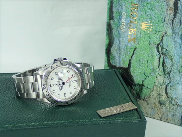 ロレックス エクスプローラーII Ref.16570 ホワイト文字盤 中古 explorer-135