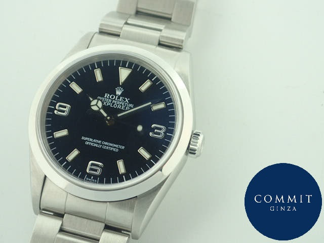 ロレックス エクスプローラーI Ref.14270 ブラック文字盤 中古 explorer-136