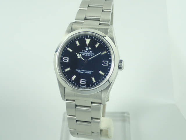 ロレックス エクスプローラーI Ref.14270 ブラック文字盤 中古 explorer-136