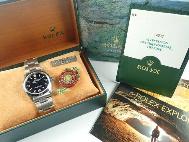 ロレックス エクスプローラーI Ref.14270 ブラック文字盤 中古 explorer-136