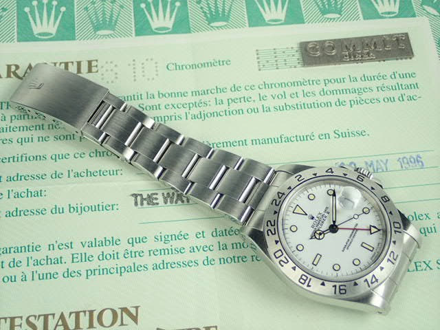 ロレックス エクスプローラーII Ref.16570 ホワイト文字盤 中古 explorer-139