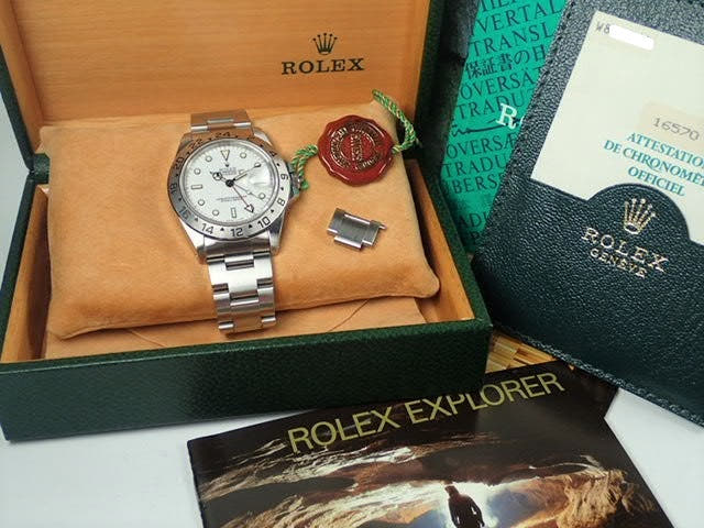 ロレックス エクスプローラーII Ref.16570 ホワイト文字盤 中古 explorer-139