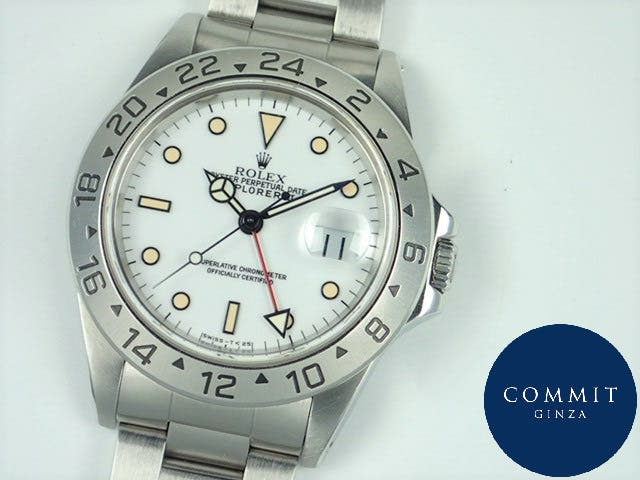 ロレックス エクスプローラーII Ref.16570 ホワイト文字盤 中古 explorer-140