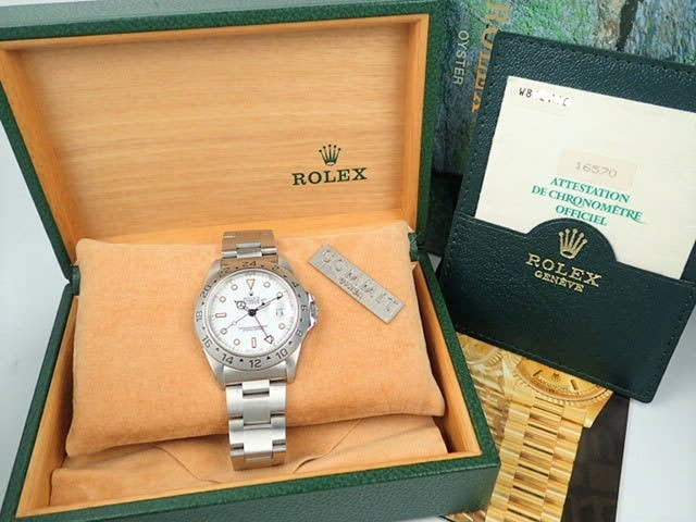 ロレックス エクスプローラーII Ref.16570 ホワイト文字盤 中古 explorer-140