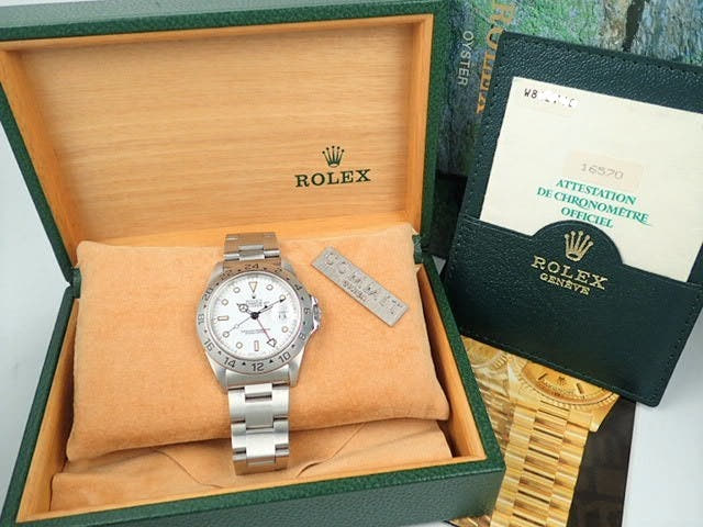ロレックス エクスプローラーII Ref.16570 ホワイト文字盤 中古 explorer-140