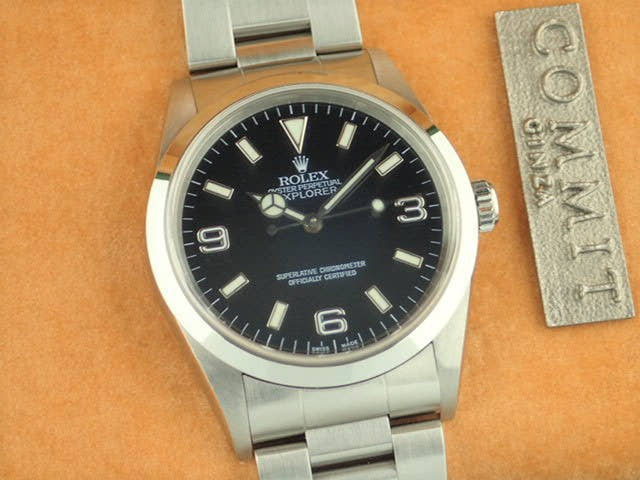 ロレックス エクスプローラーI Ref.14270 ブラック文字盤 中古 explorer-141