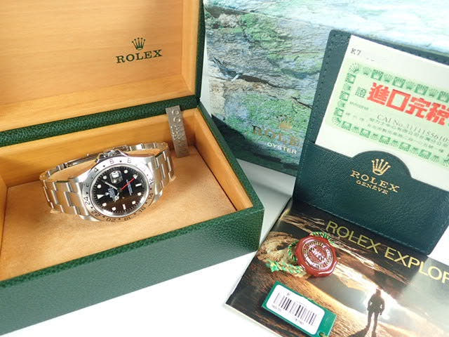 ロレックス エクスプローラーII Ref.16570 ブラック文字盤 中古 explorer-143