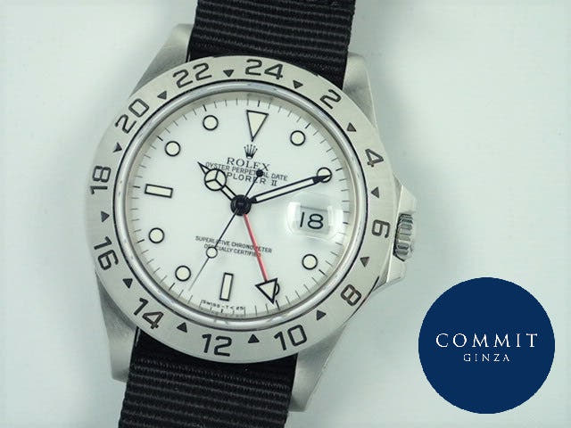 ロレックス エクスプローラーII Ref.16570 ホワイト文字盤 中古 explorer-148