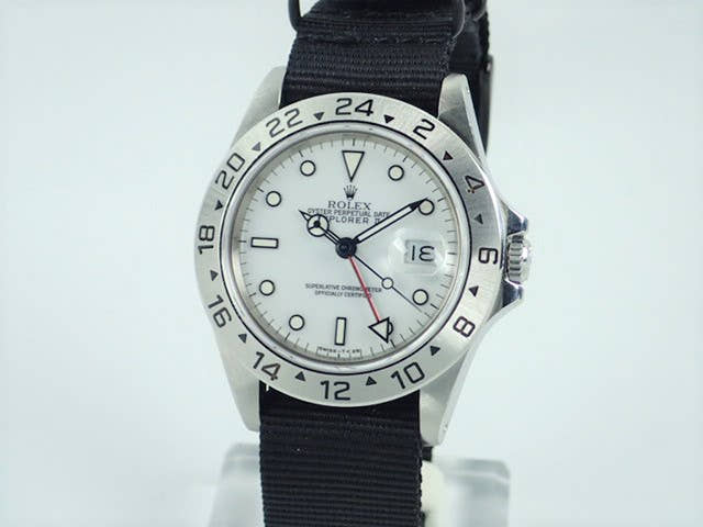 ロレックス エクスプローラーII Ref.16570 ホワイト文字盤 中古 explorer-148