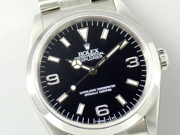 ロレックス エクスプローラーI Ref.14270 ステンレススチール ブラック文字盤