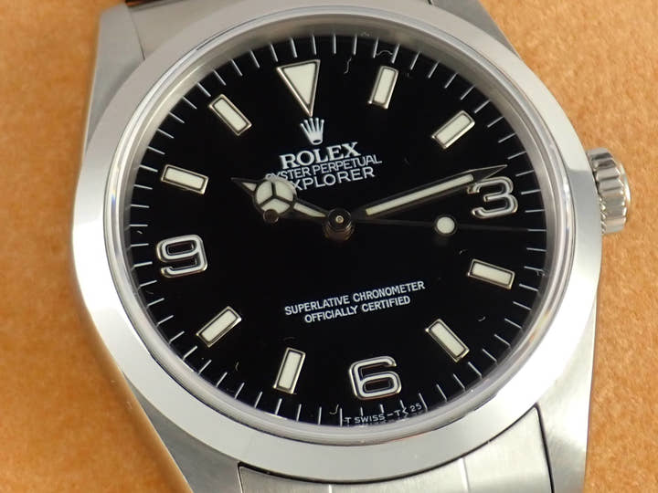 ロレックス エクスプローラーI Ref.14270 ブラック文字盤 中古 explorer-152