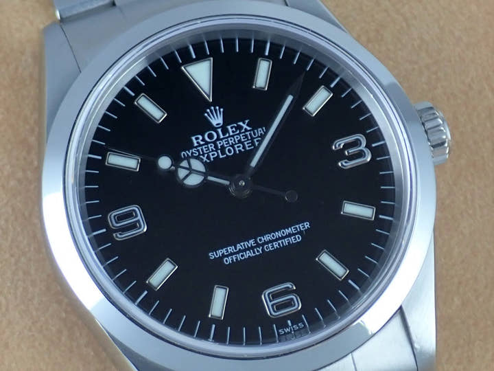 Rolex Explorer I Ref.14270 Black Dial Used explorer-157