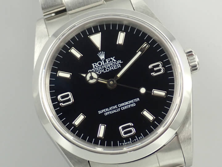 ロレックス エクスプローラーI Ref.14270 ステンレススチール ブラック文字盤