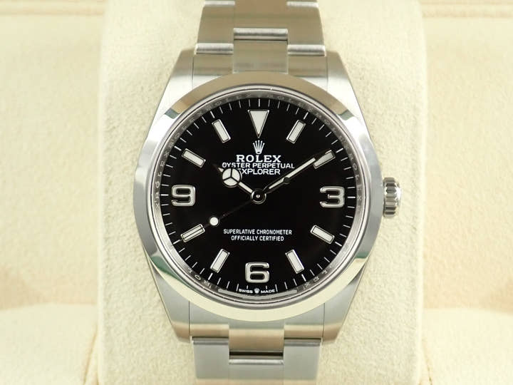ロレックス エクスプローラー36 Ref.124270 ステンレススチール ブラック文字盤
