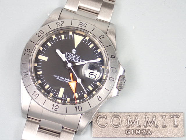 ロレックス エクスプローラーII Ref.1655 ブラック文字盤 中古 explorer-16