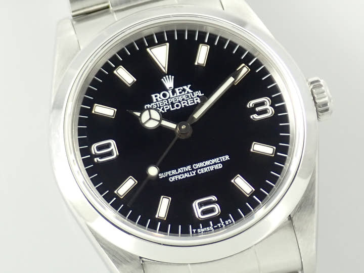 ロレックス エクスプローラーI Ref.14270 ステンレススチール ブラック文字盤