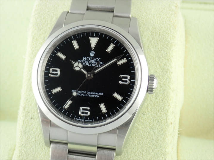 ロレックス エクスプローラーI Ref.114270 ブラック文字盤 中古 explorer-166