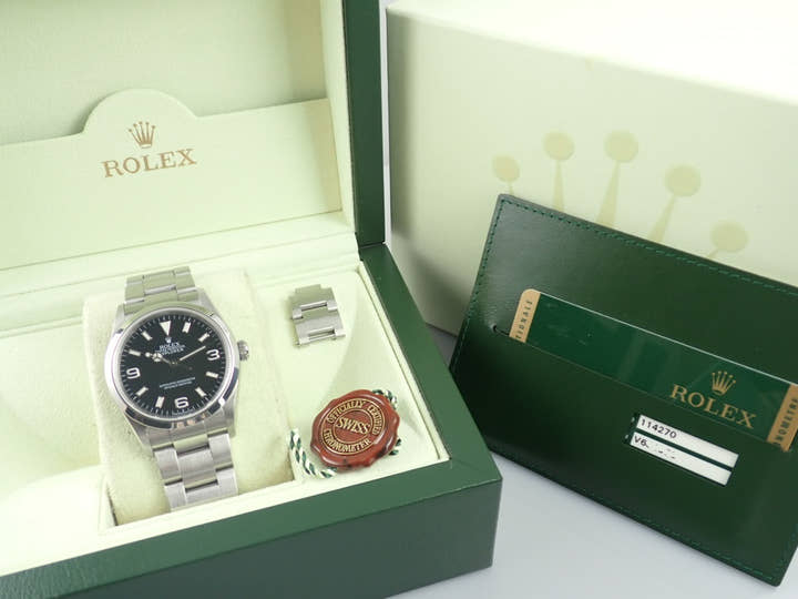 ロレックス エクスプローラーI Ref.114270 ブラック文字盤 中古 explorer-166