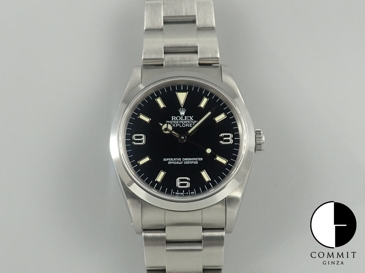 ロレックス エクスプローラーI Ref.14270 ブラック文字盤 中古 JVF58719